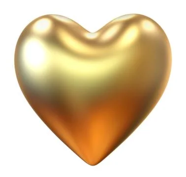 Golden heart Stock Illustration