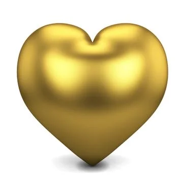 Golden heart Illustrazione stock