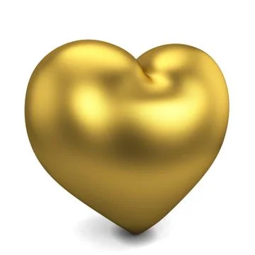 Golden heart Stock Illustration