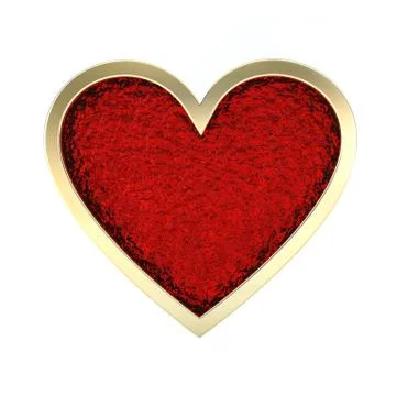 Golden Heart Stock Illustration