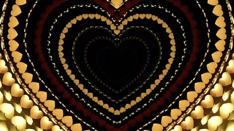 Golden Heart Motion Background Loop Stock-Footage 171870703