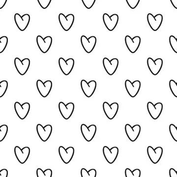 Golden heart pattern seamless イラスト素材