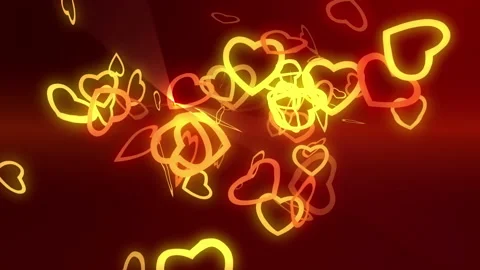 Golden hearts Stock Footage 147334594