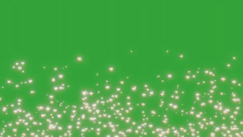 Golden hearts particles float in seamless loop overlay on green screen. Stock Footage 299386367