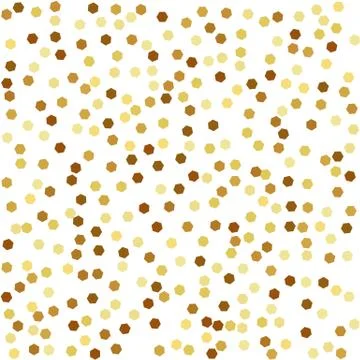Golden hexagonal background. Seamless pattern. Stock Illustration