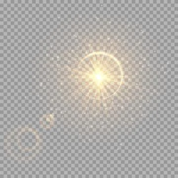 Golden highlight with sparkles Stock Illustration