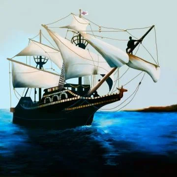 The golden hind Stock Illustration