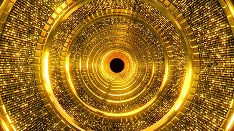 Golden Hole background Stockbeeldmateriaal 102449953