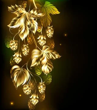 Golden Hops Stock Illustration