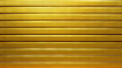 Golden horizontal blinds with soft lighting Stock Illustration