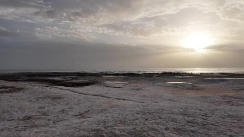 Golden hour Atlantic Stock Footage 333582587