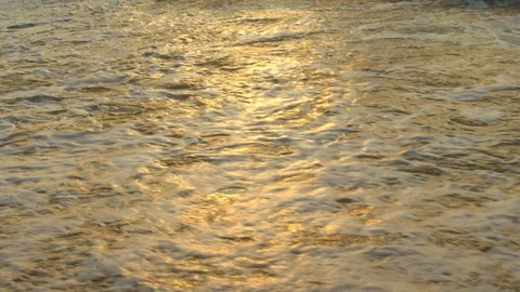 Golden hour at beach Video stock 102497548