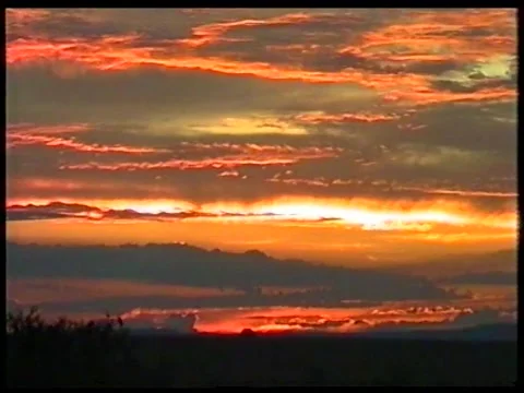 Golden Hour Clouds Stock Footage 343637088