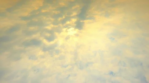 Golden Hour Cloudscape: Soft Light, Textured Sky Video stock 311587317