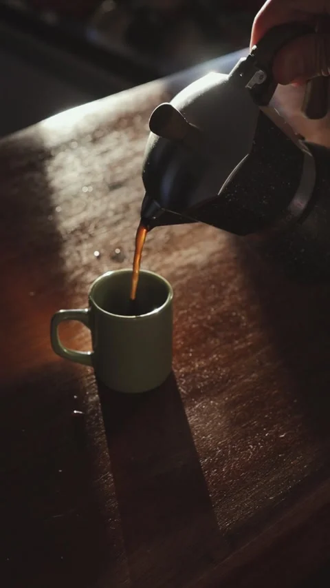 Golden hour coffee Stock Footage 276745038