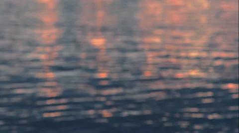 Golden Hour reflected on water Stock Footage 48870626