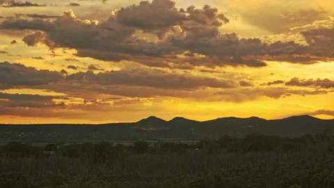 A Golden-hour Sunset Stock Footage 315080941