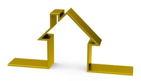 The golden house Stock Illustration