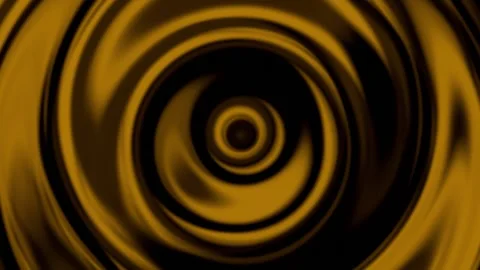 Golden Hypnosis Mesmerizing Swirl Loop Animated Background Stock Footage 311872979
