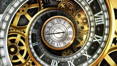 Golden Infinite Timelapse Background Stock Footage 343604704