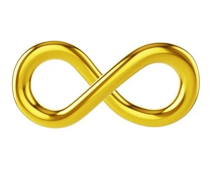 Golden Infinity Illustrazione stock