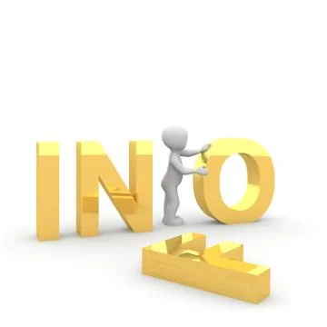 Golden information 5 Stock Illustration