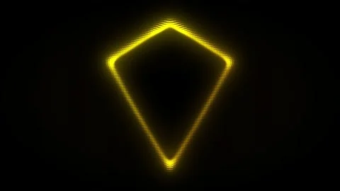 Golden Inverted Triangle Pyramid Frame Scanner Effect Animation Stock Footage 333261074