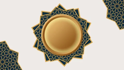 Golden Islamic Mandala Stock Footage 335622698