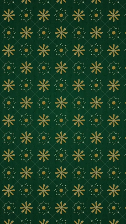 Golden Islamic Prayer Rug Pattern Weaving Animation Loop Video stock 330733920