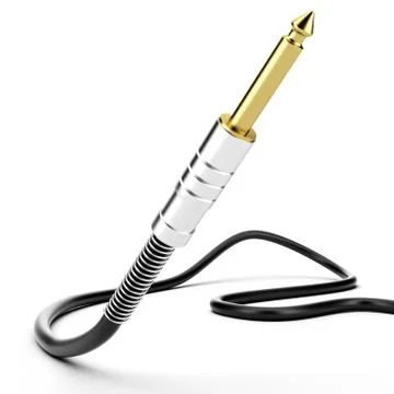 Golden jack plug Illustration