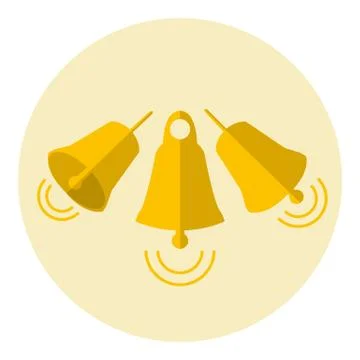 Golden jingle bells Stock Illustration