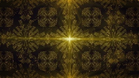 Golden Kaleida Vol 2 Stock Footage 89831225