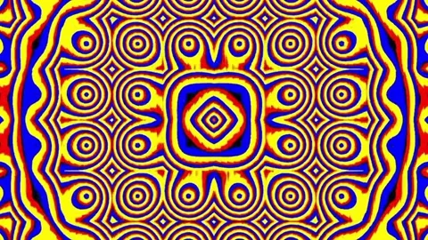 Golden Kaleidoscope Mini Pattern Art Vidéo 333284699