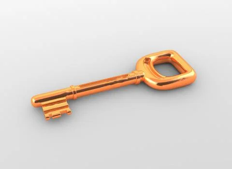 Golden key Stock Illustration