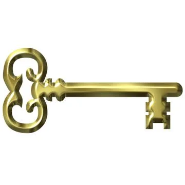 Golden Key Stock Illustration