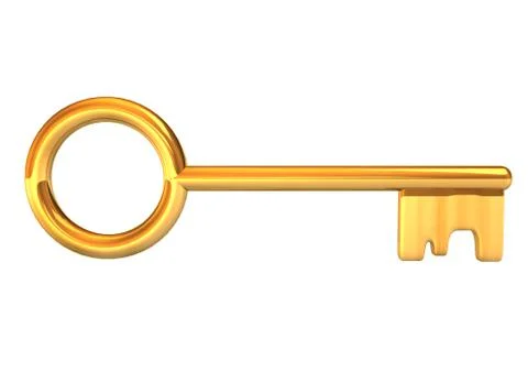 Golden key Stock Illustration