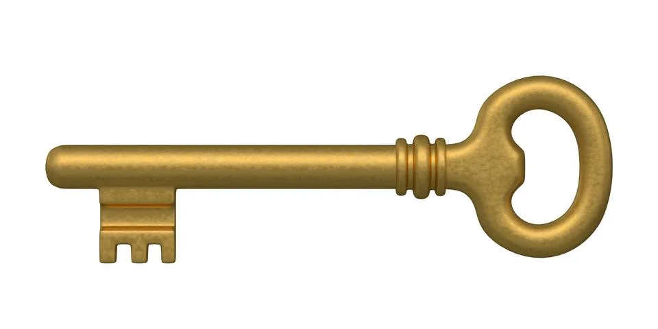 Golden key Stock Illustration