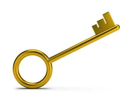 Golden key Stock Illustration