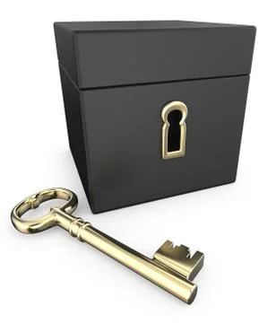 Golden Key. Stock Illustration