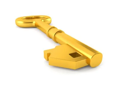 Golden key Stock Illustration