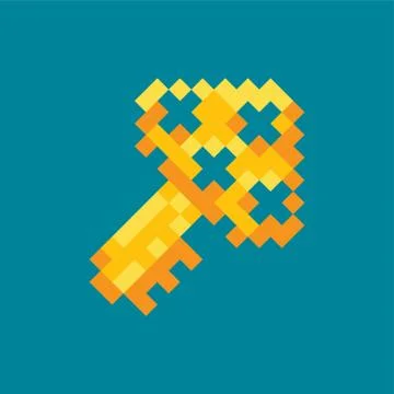 Golden key Stock Illustration