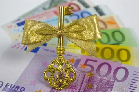 Golden key Stock Photos