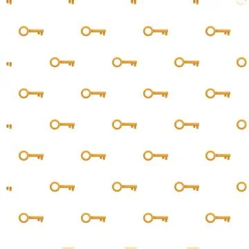 Golden keys pattern providing security and solution concept Stock Illustration