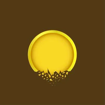 Golden label icon Stock Illustration