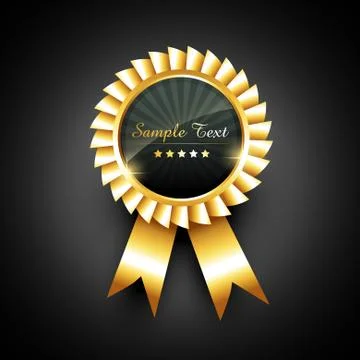 Golden label Stock Illustration