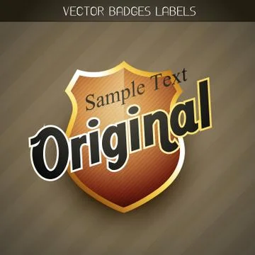 Golden label Stock Illustration