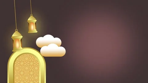 Golden Lantern Archway Stock Footage 335622678