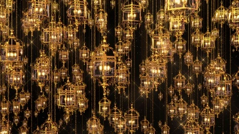Golden Lanterns background 動画素材 102433183