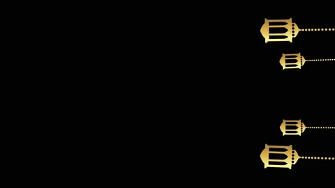 GOLDEN LANTERNS VERTICAL 스톡 동영상 231971730