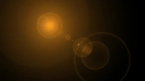 Golden Lens Flare Effect with Subtle Light Burst during Warm Sunset Ambient.. Stock Footage 341664946
